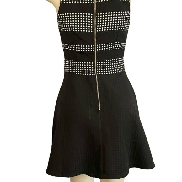INA short party dress in black and white size S sleeveless night out Dress. - Picture 6 of 10
